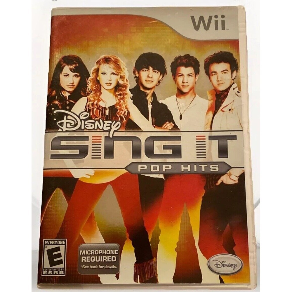 Disney Sing It: Pop Hits (Nintendo Wii, 2009) Complete with Manual and Tested
